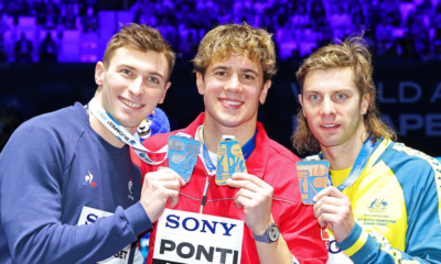 Mondiaux Natation petit bassin Maxime Grousset en argent sur 100 m papillon, le record du monde pour Ponti
