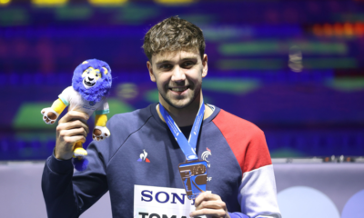 Mondiaux Natation petit bassin Mewen Tomac ouvre son palmarès mondial en raflant le bronze sur le 200m dos