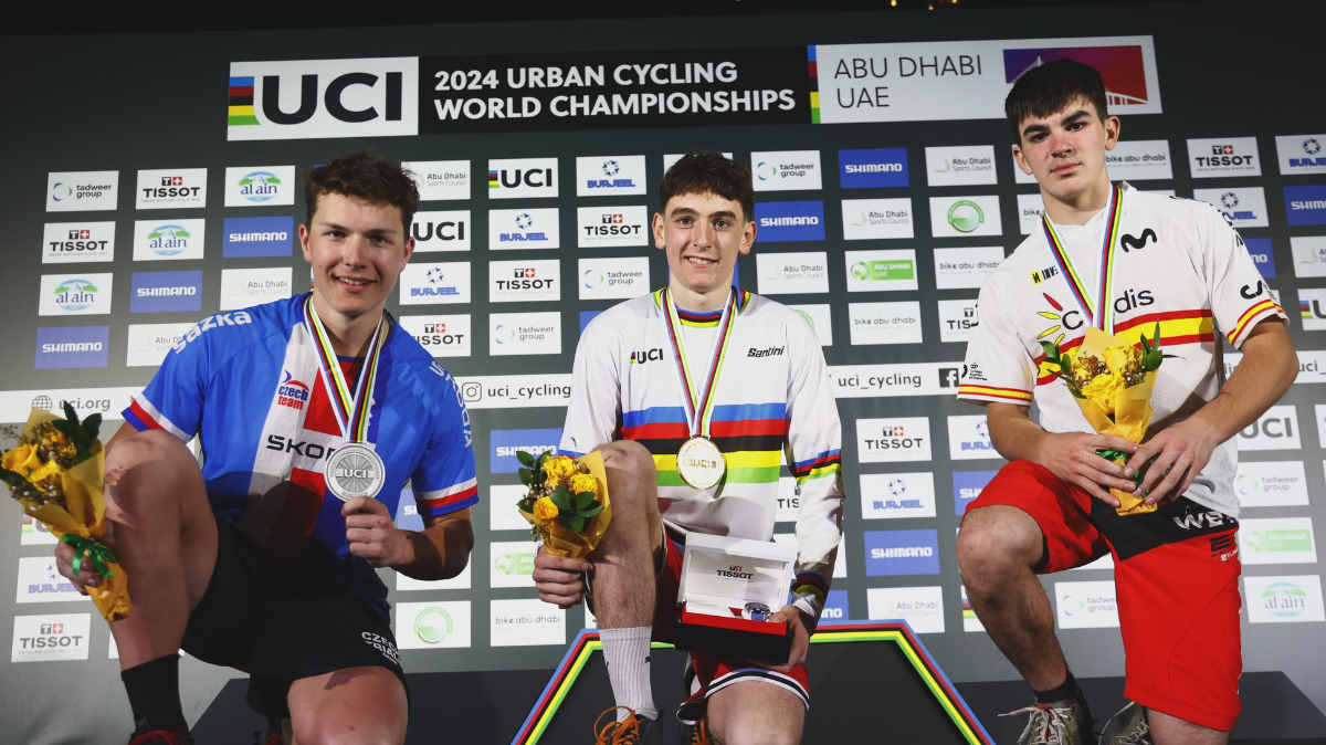 Mondiaux cyclisme urbain 2024 Roman Salaun champion du monde juniors de Trials, Guillaume Camus en argent !