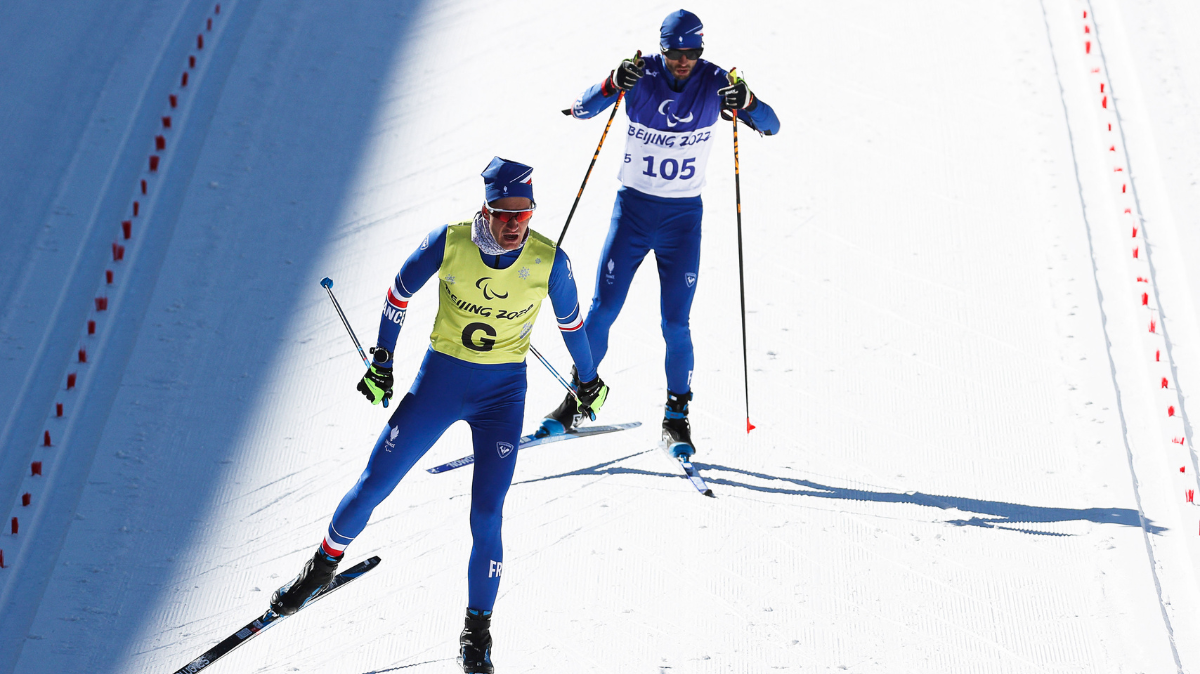 Para ski de fond Vuokatti Anthony Chalençon deuxième de la mass start