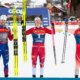 Ski de fond Toblach Lucas Chanavat sur le podium du sprint pour le lancement du Tour de Ski