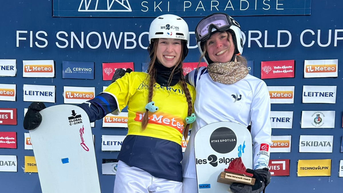 Snowboardcross Cervinia Léa Casta s’offre une première victoire, deux Françaises sur le podium