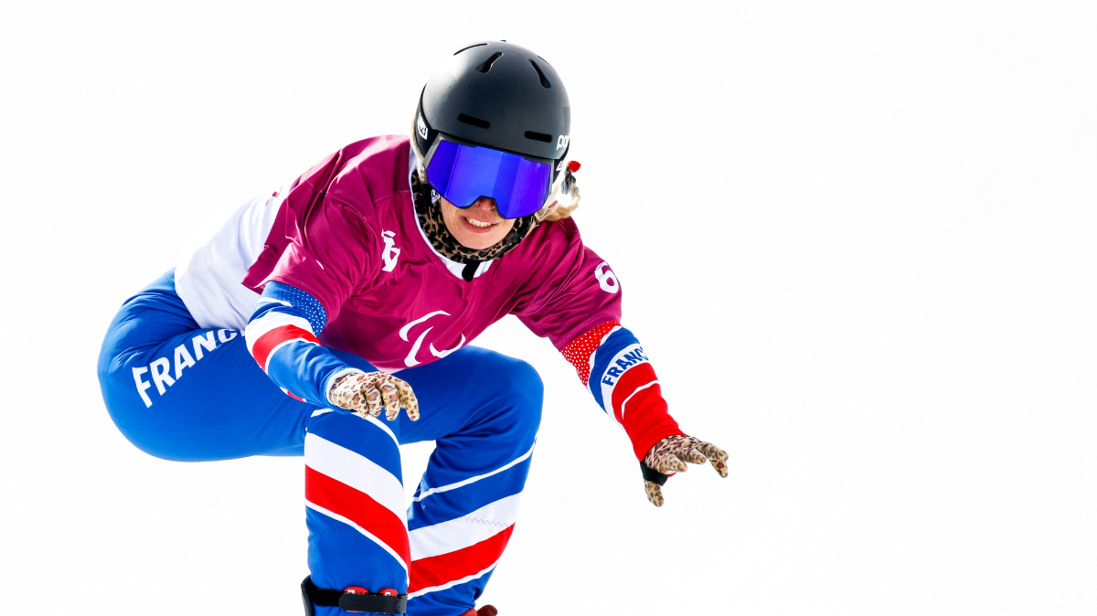 Para snowboard Kühtai Cécile Hernandez remporte son deuxième banked slalom du week-end
