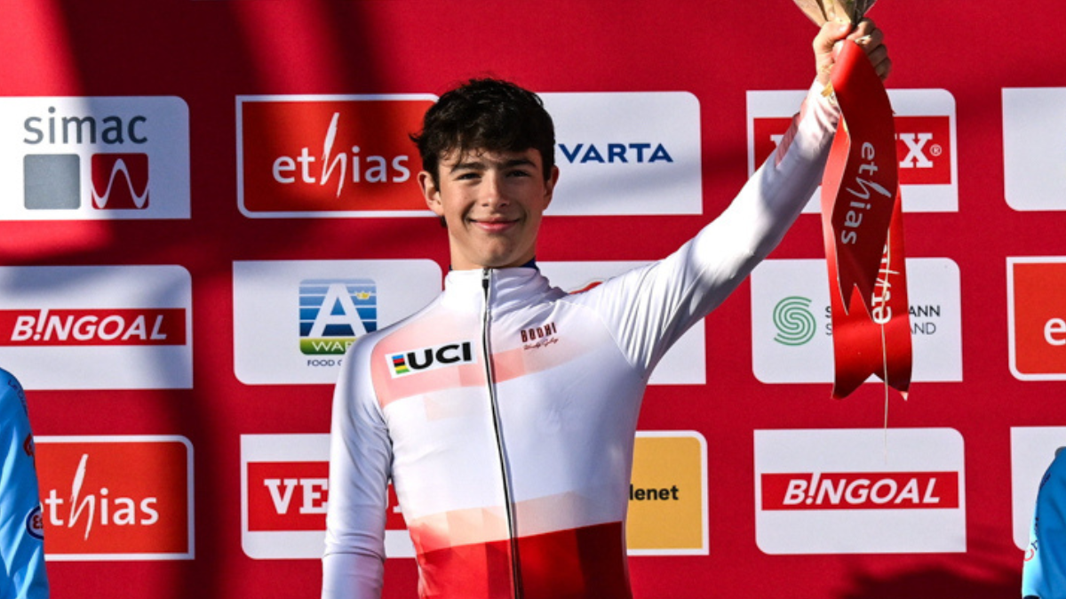 Mondiaux cyclo-cross 2025 Soren Bruyère Joumard en argent sur la course juniors hommes