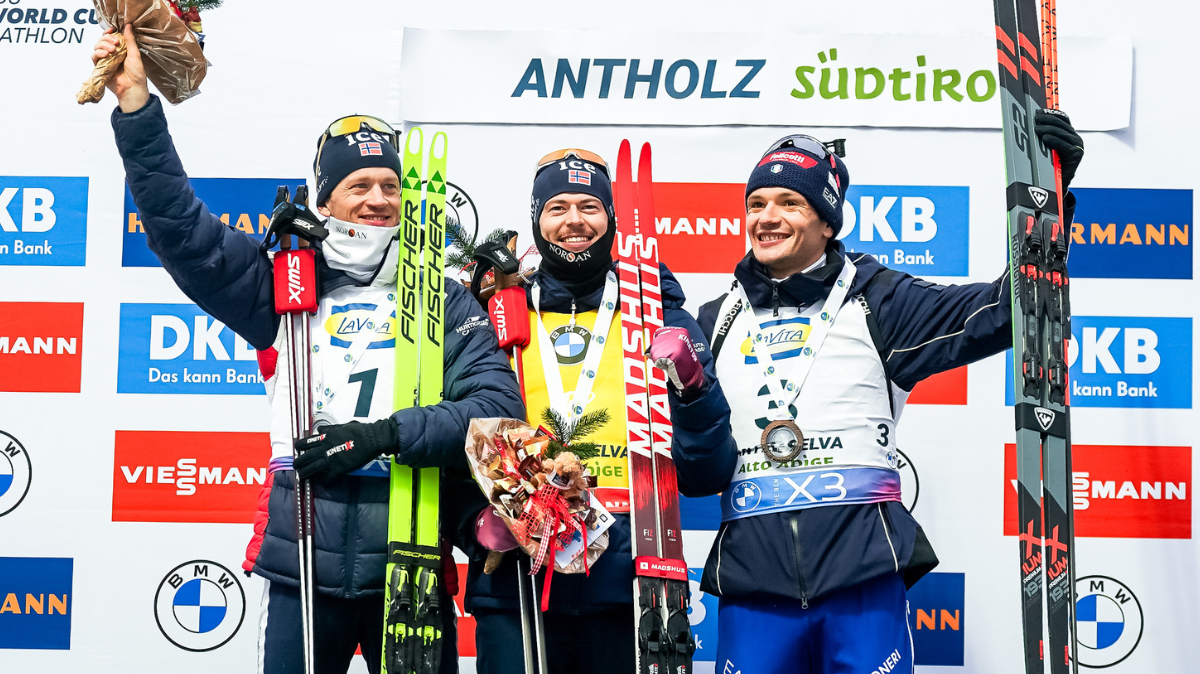 Poursuite hommes Antholz-Anterselva Sturla Laegreid s'impose devant Tarjei Boe, les Français loin derrière