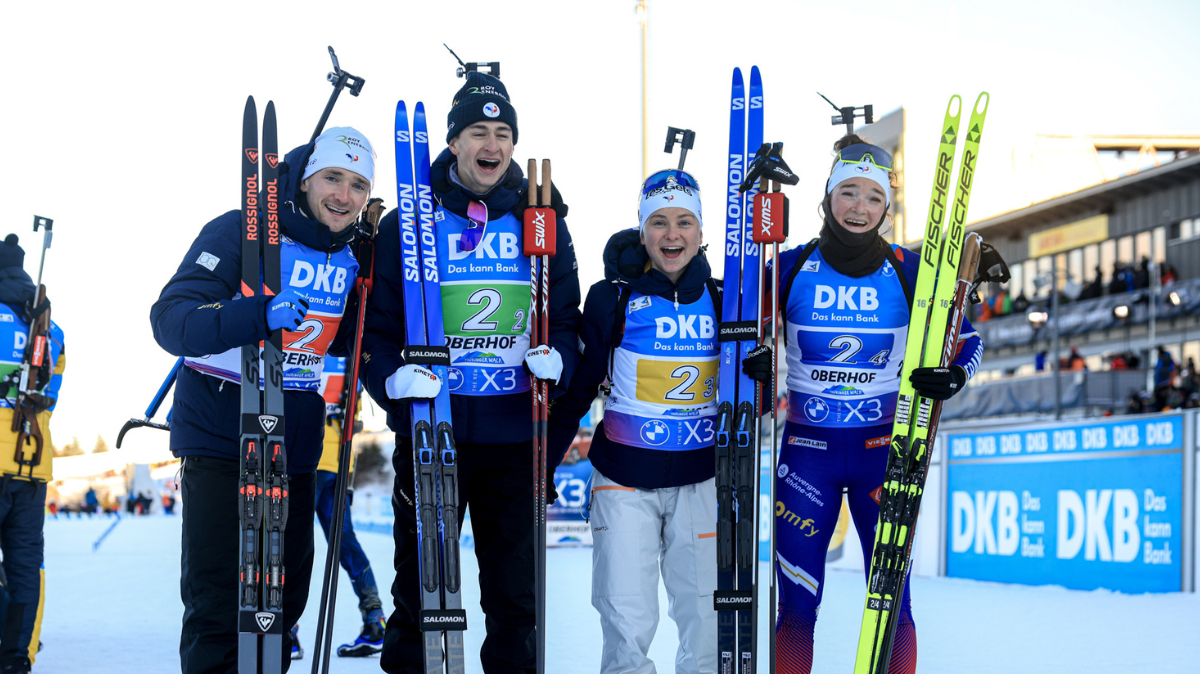 Relais mixte Oberhof La France deuxième derrière la Suède des sœurs Oeberg