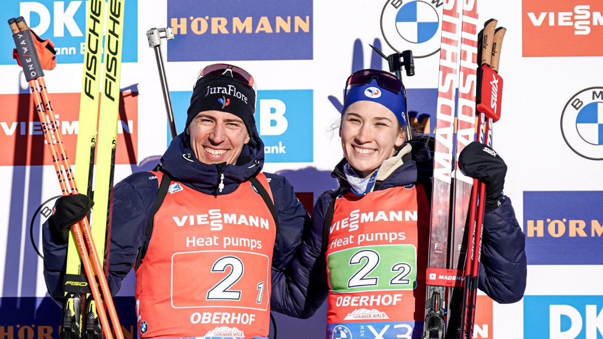 Relais mixte simple Oberhof Première pour la Finlande, la France deuxième (1)