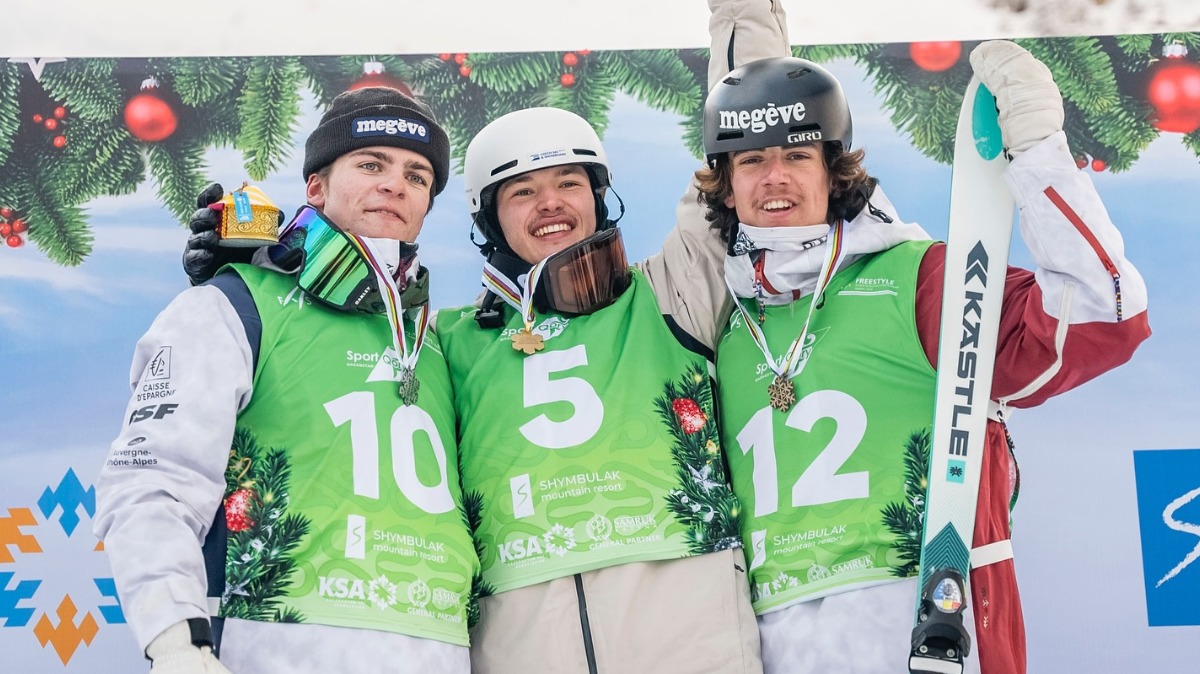 Ski freestyle  Léo Crozet et Noé Lameille sur le podium des bosses parallèles aux Mondiaux juniors
