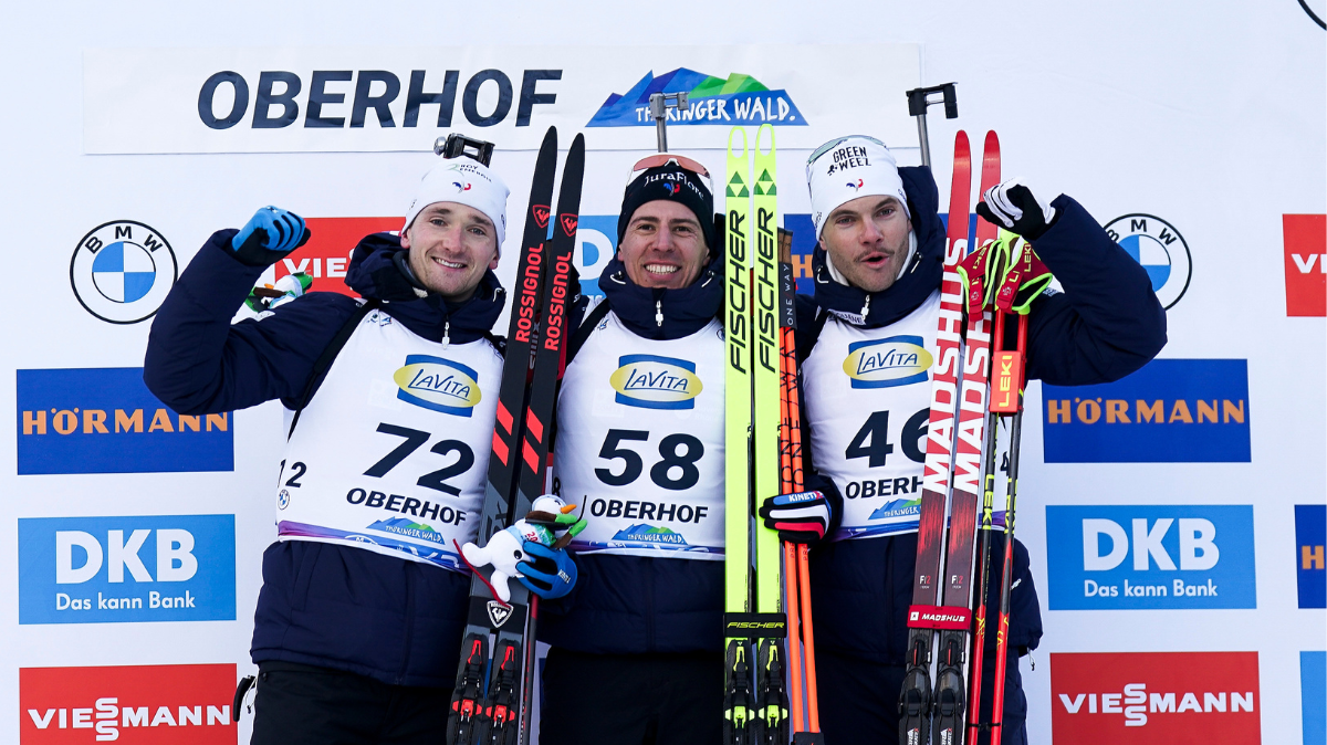 Sprint hommes Oberhof Quentin Fillon Maillet s'impose devant Fabien Claude et Émilien Jacquelin (1)