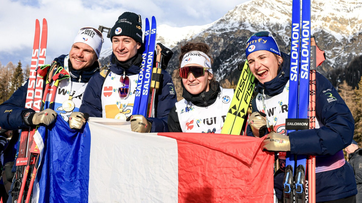 Biathlon Championnats du monde La démonstration des Bleus, en or sur le relais mixte !
