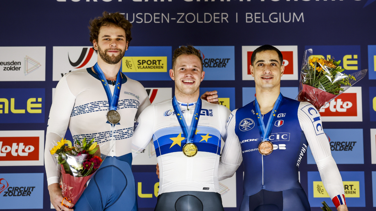 Cyclisme sur piste Championnats d'Europe Rayan Helal prend le bronze en vitesse individuelle