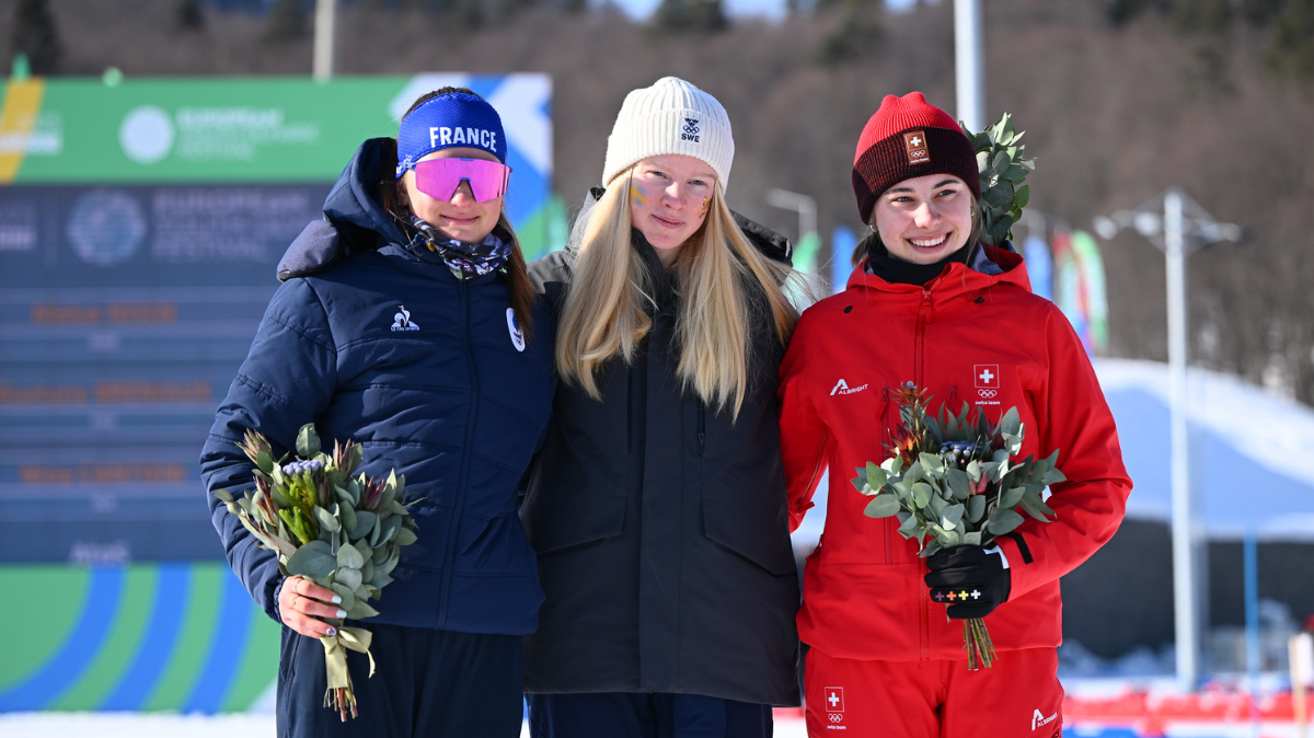 FOJE d'hiver 2025 Gaëtane Breniaux (ski de fond) en argent sur 5 km classique