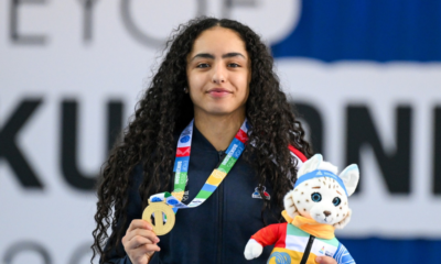 FOJE d'hiver 2025 Isra Gharsallaoui (short-track) en or sur 500 mètres