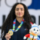FOJE d'hiver 2025 Isra Gharsallaoui (short-track) en or sur 500 mètres