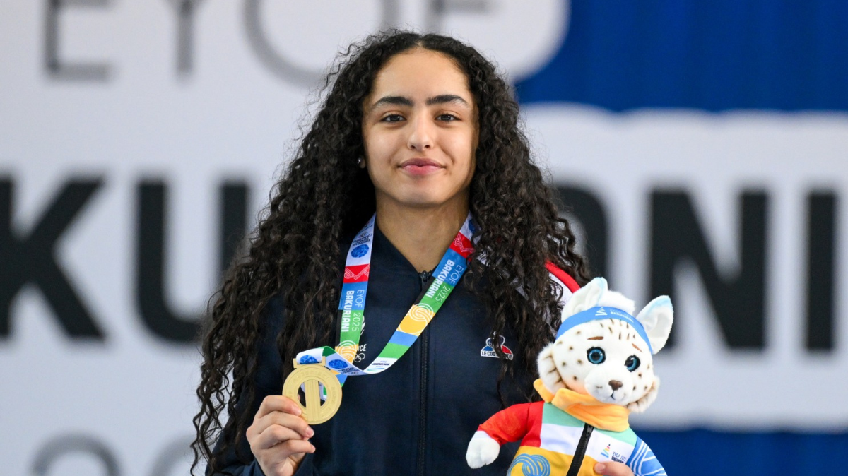 FOJE d'hiver 2025 Isra Gharsallaoui (short-track) en or sur 500 mètres