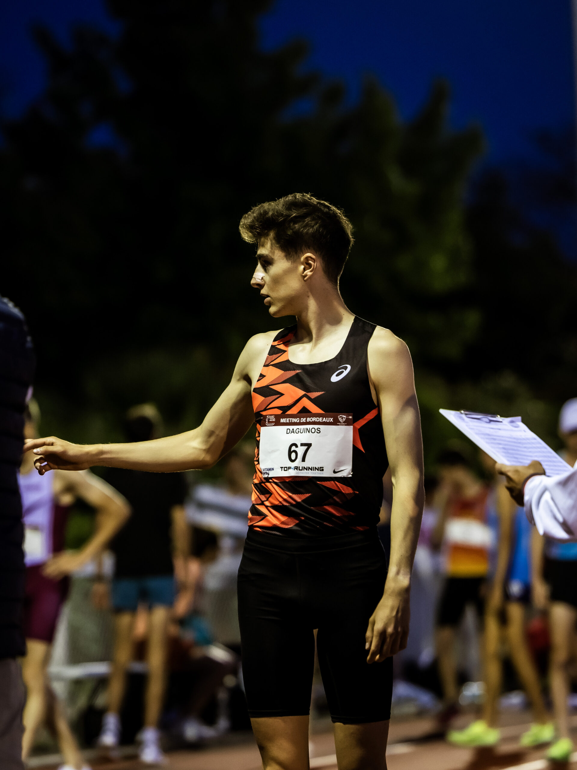 Etienne Daguinos lors de la tempo run league de Bordeaux