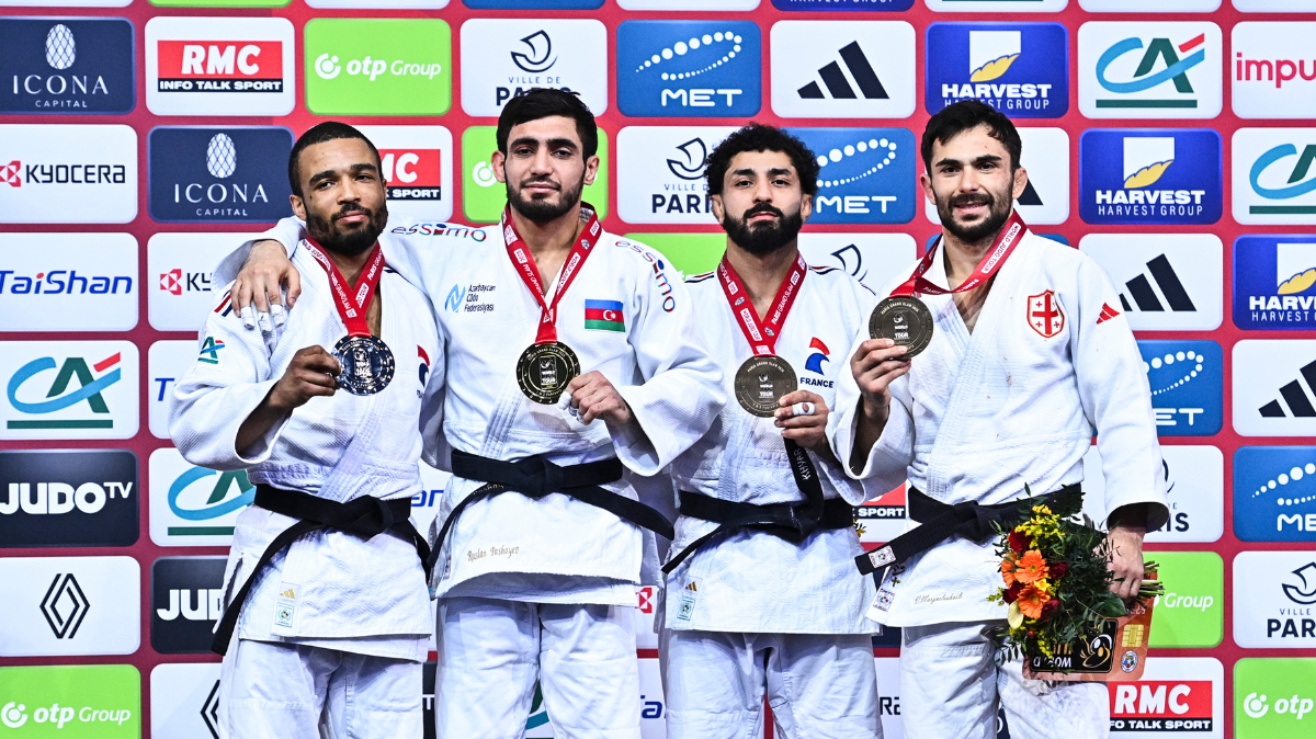 Judo Paris Grand Slam 2025 Daikii Bouba et Walide Khyar sur le podium en -66 kg