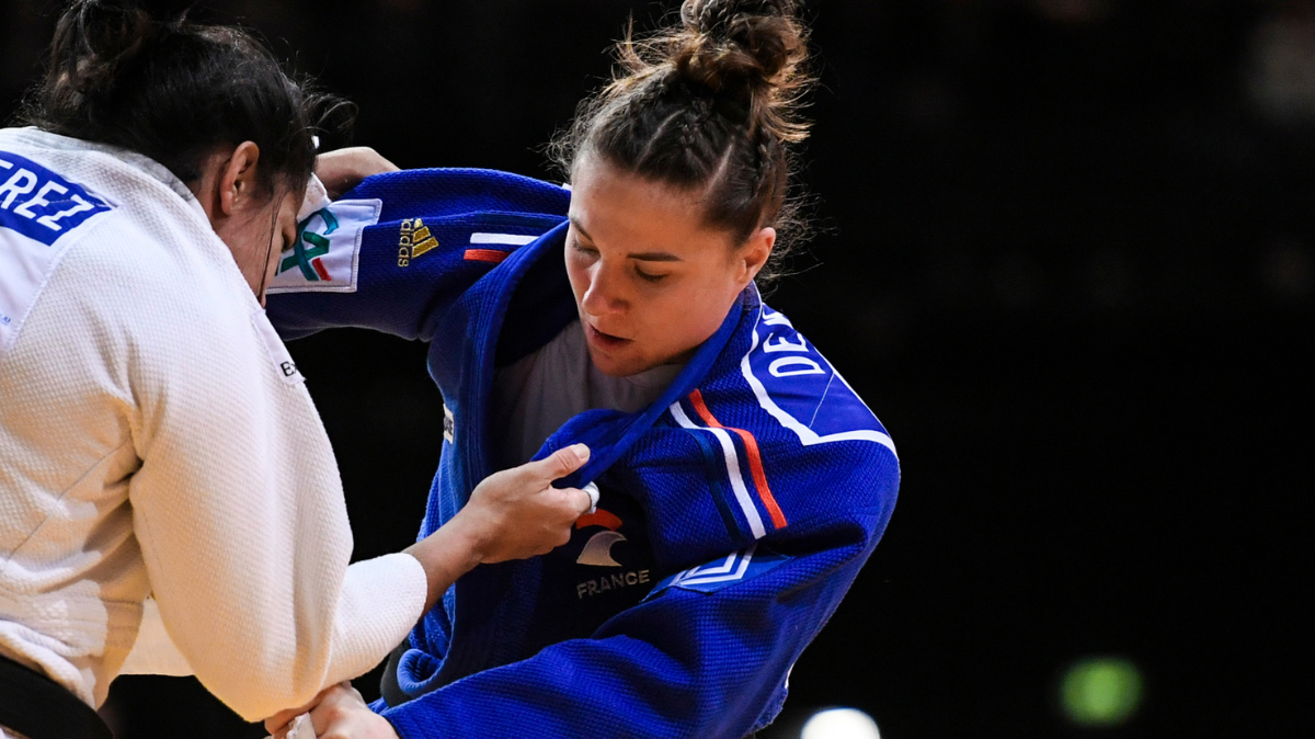 Judo Paris Grand Slam 2025 Manon Deketer et Melkia Auchecorne sur le podium en -63 kg