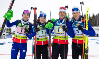 Mondiaux JeunesJuniors de biathlon 2025 La France 3ème du relais mixte jeunes, la Norvège en or
