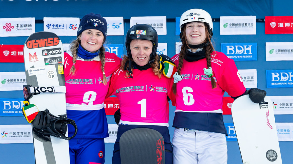 Snowboardcross Beidahu Léa Casta et Merlin Surget sur le podium de la première course
