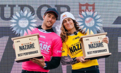 Surf : Clément Roseyro et Justine Dupont s'imposent sur le Big Wave Nazaré Challenge