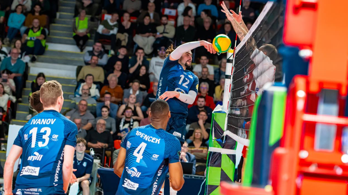 Volley Ligue des Champions (H) Saint-Nazaire sort en barrages la tête haute