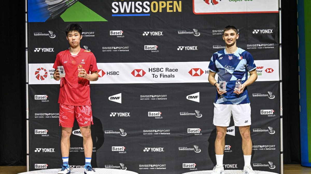 Badminton Christo Popov cale en finale de l'Open de Suisse