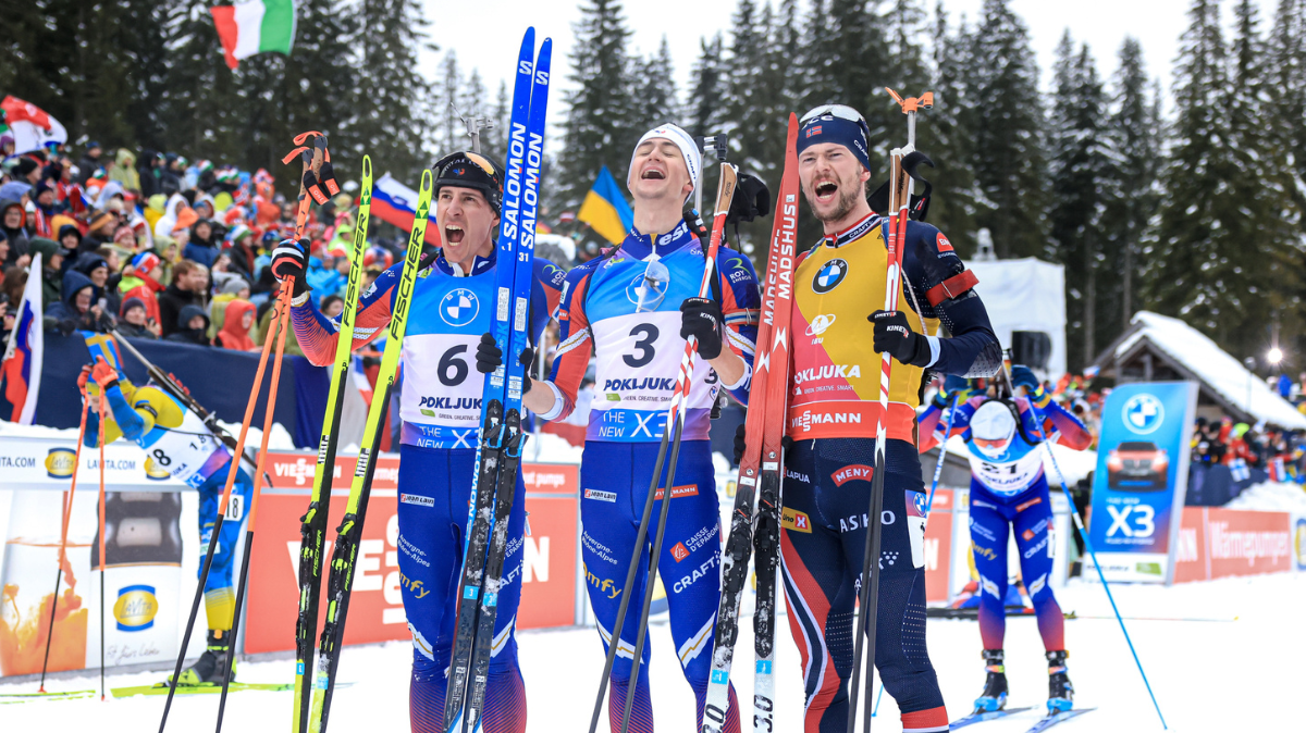 Biathlon Pokljuka 2025 Doublé français sur la mass start, Éric Perrot s’impose devant Quentin Fillon Maillet ! (1)