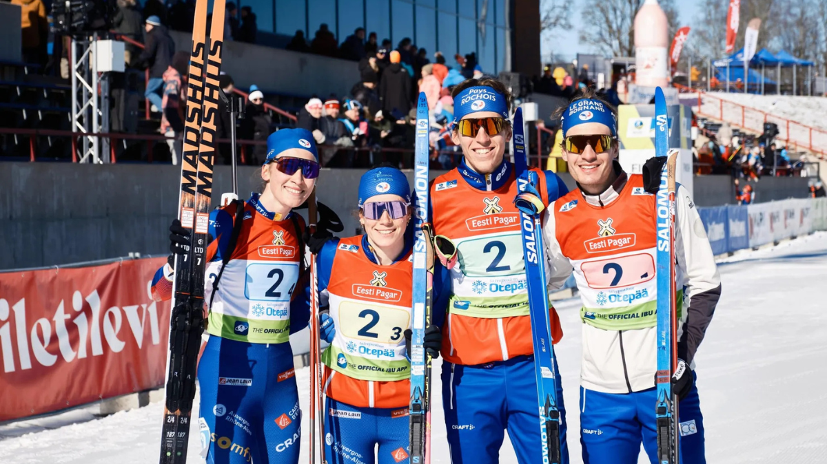 IBU Cup Otepää La France sur le podium du relais mixte, la Norvège craque sur le dernier tir