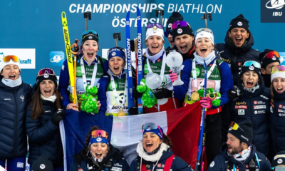 Mondiaux JeunesJuniors de biathlon 2025 Les Bleuettes se font peur mais s’offrent le titre du relais juniors