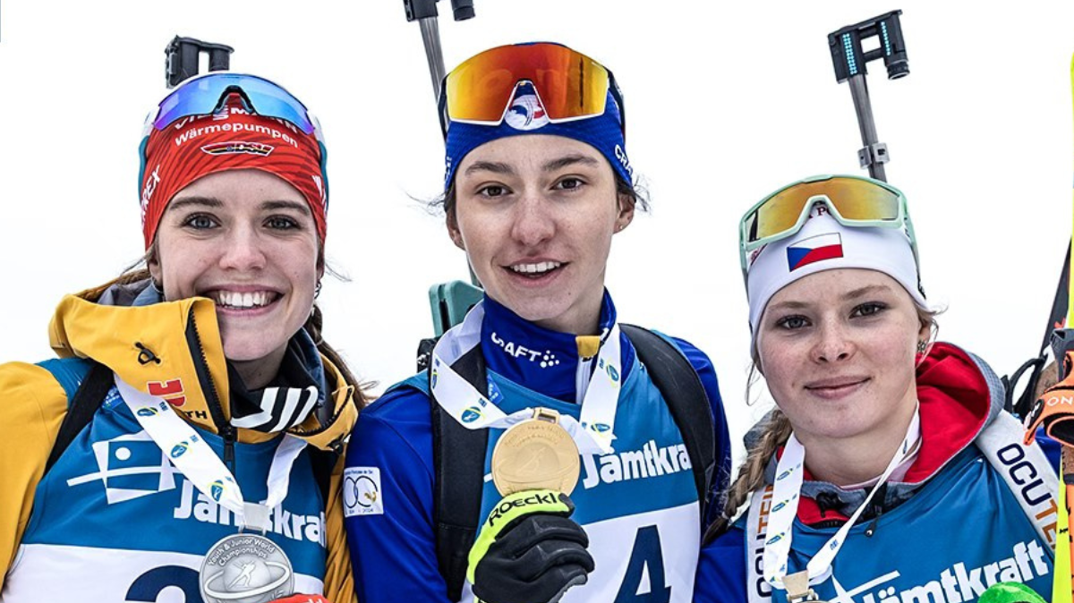 Mondiaux JeunesJuniors de biathlon 2025 Louise Roguet championne du monde jeunes de la mass start 60