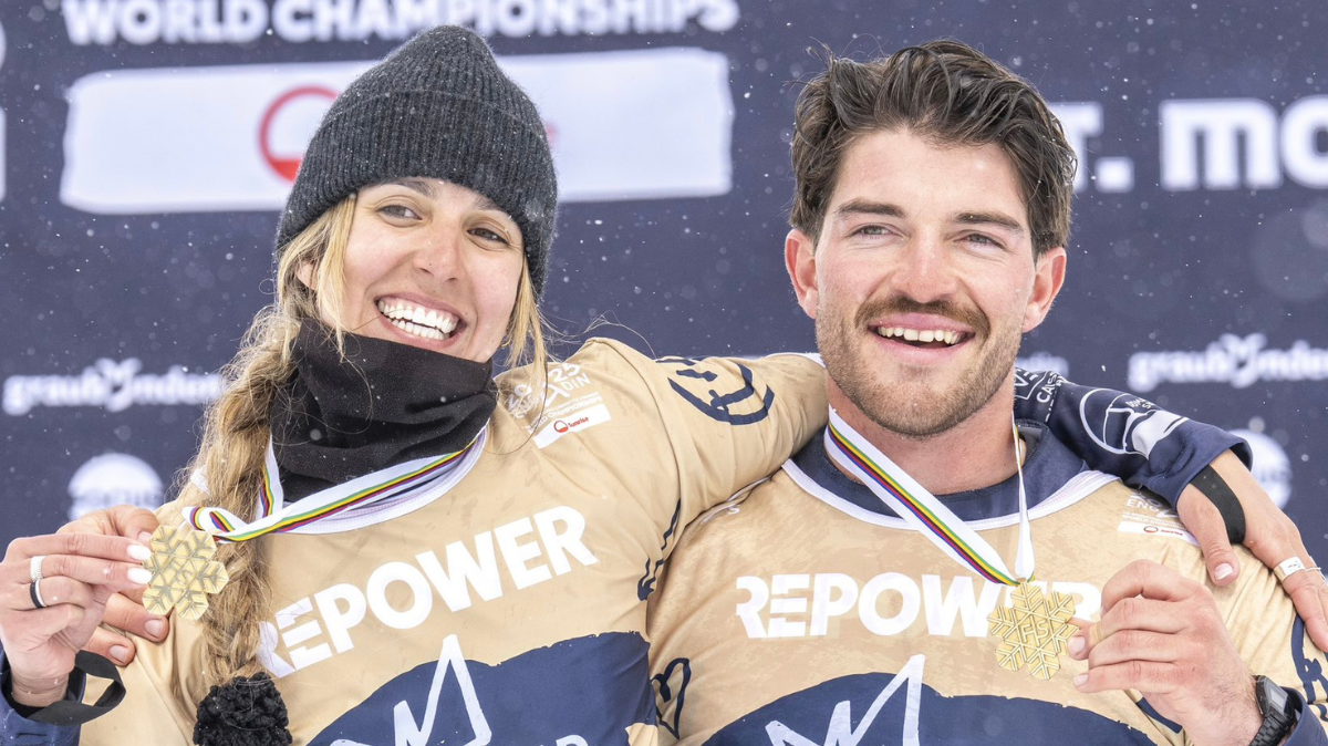 Mondiaux snowboard 2025 Loan Bozzolo et Julia Pereira de Sousa champions du monde de snowboardcross par équipes
