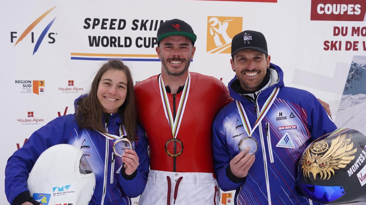 Ski de vitesse Vars : Bastien Montès s'offre une victoire, trois podiums pour Cléa Martinez