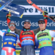 Skicross Idre Fjäll Youri Duplessis Kergomard sur le podium de la dernière course de la saison