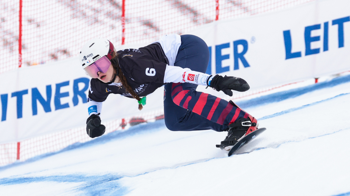Snowboardcross Erzurum Léa Casta 2ème, deux Bleus au pied du podium