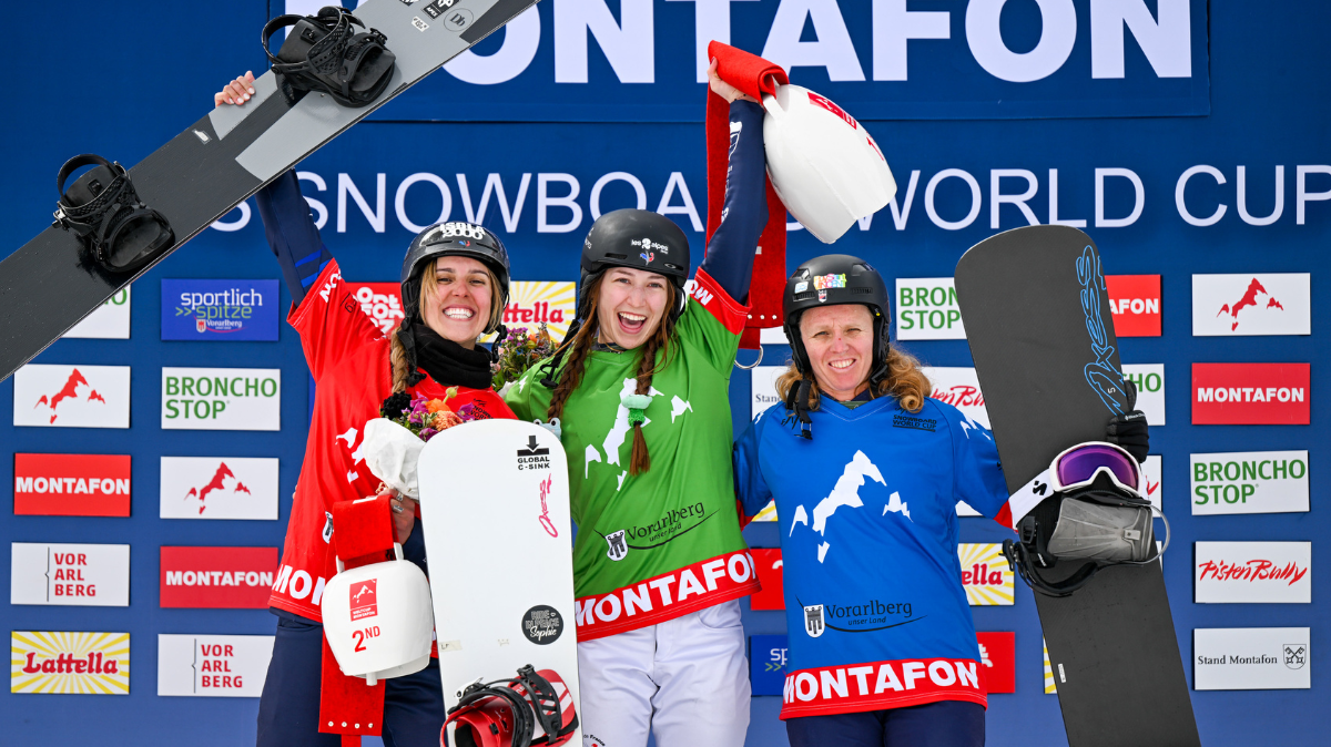 Snowboardcross Montafon Léa Casta et Loan Bozzolo s'imposent, 4 podiums tricolores