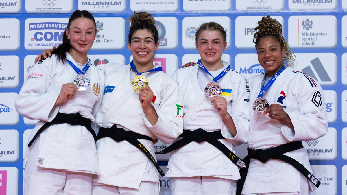 Championnats d'Europe judo 2025 Fanny-Estelle Posvite prend le bronze face à Audrey Tcheuméo