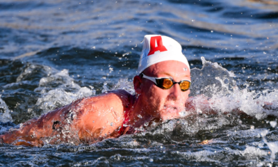 Natation en eau libre Ibiza Marc-Antoine Olivier 3ème sur le 3 km