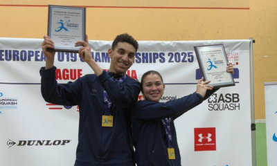 Squash Lauren Baltayan et Amir Khaled-Jousselin champions d'Europe juniors !