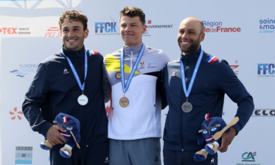 Canoë-kayak slalom Mathurin Madoré et Benjamin Renia sur le podium du kayak cross individuel aux Championnats d'Europe