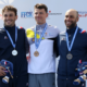 Canoë-kayak slalom Mathurin Madoré et Benjamin Renia sur le podium du kayak cross individuel aux Championnats d'Europe