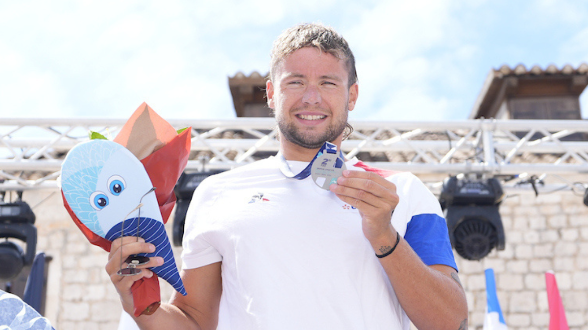 Euro natation en eau libre 2025 Logan Fontaine en argent sur le 3 km knockout sprint
