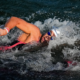 Natation en eau libre Setubal Logan Fontaine et Marc-Antoine Olivier sur le podium du 3 km knockout sprint