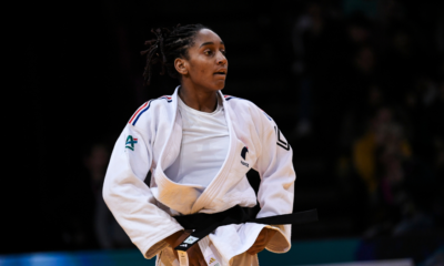 Melkia Auchecorne et Clémence Eme (-70 kg) sur le podium au Grand Slam de Tachkent