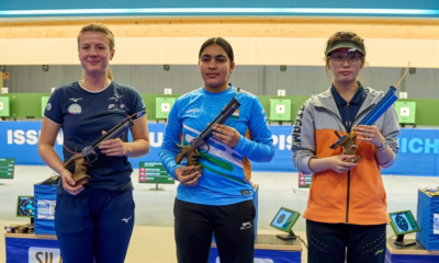 Coupe du monde de tir sportif 2025 Camille Jedrzejewski en argent au pistolet à 10 m à Munich
