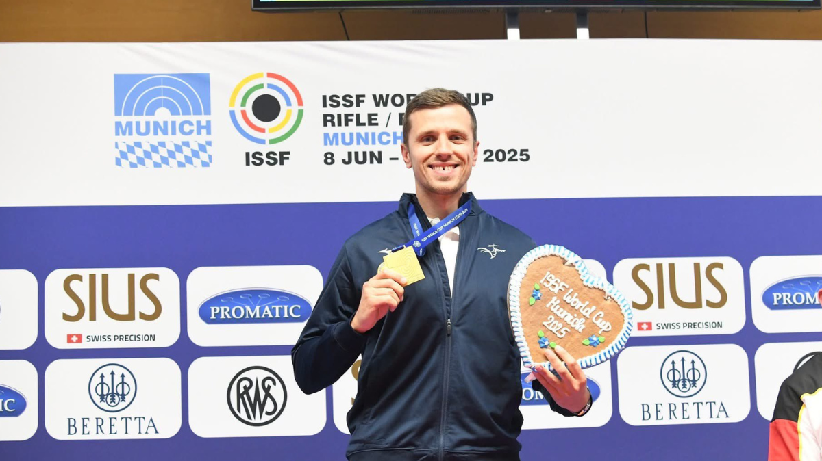 Coupe du monde de tir sportif 2025 Jean Quiquampoix triomphe au pistolet à 25 mètres à Munich !