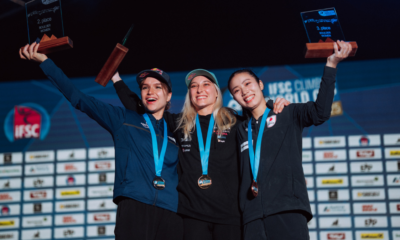 Coupe du monde d'escalade 2025 Nouveau podium pour Oriane Bertone, qui remporte la Coupe du monde de bloc !