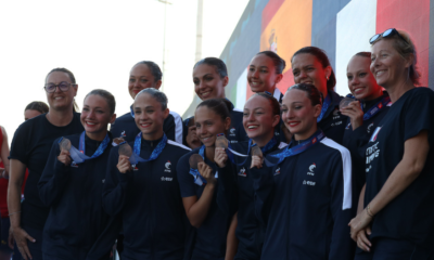 Natation artistique Euro juniors 2025 L'ensemble français en bronze sur l'épreuve technique