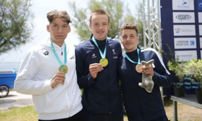 Natation en eau libre Lou-Ann Gaudaire et Émile Mesmacque champions d'Europe U19 du 10 km !