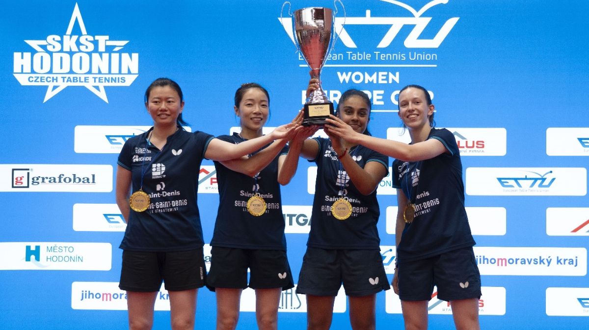 Tennis de table Saint-Denis remporte l'Europe Cup femmes pour la deuxième fois de son histoire !